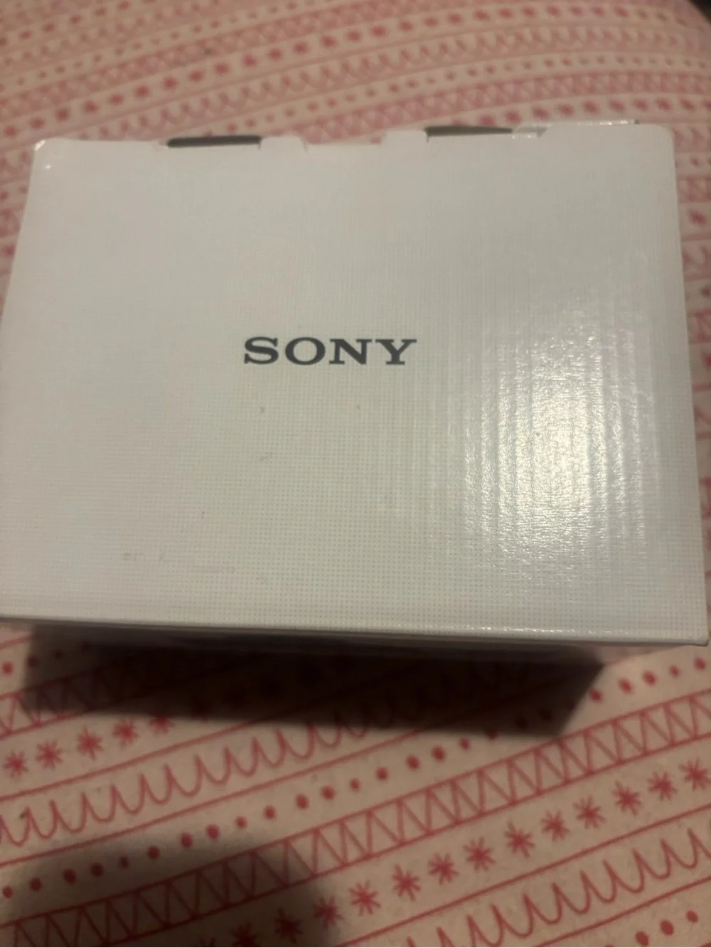 Sony White Box with Black Logo